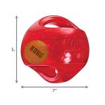 KONG Jumbler Ball - Interactive Toy for Dog & Puppy Playtime - Fetch Toy with Tennis Ball - Dog Supplies for Engaging Play - for Large/XL Dogs - Randomly Provided Color