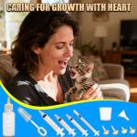 Puppy Kitten Bottle Feeding Kit, Newborn Baby Dog Cat Rabbit Feeding Bottles with Nipples Feeder Pet Nursing Kit