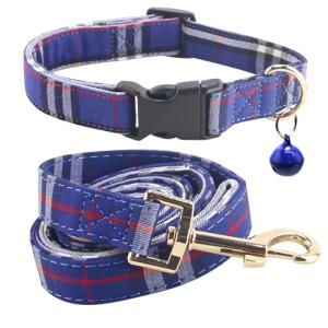 SuperBuddy Dog Collar and Leash,Breathable Adjustable Dog Collar-Safe Buckle-Collars for Small Medium Large Pet