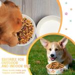 Mifoci 100 Pcs Disposable Dog Bowls 1.5 Cups Pets Disposable Feeding Bowls for Dogs and Cats Pets Paper Travel Cups for Small Medium Dogs Cats Puppy Kitten Dry or Wet Serving Food Water (Classic)