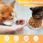 Mifoci 100 Pcs Disposable Dog Bowls 1.5 Cups Pets Disposable Feeding Bowls for Dogs and Cats Pets Paper Travel Cups for Small Medium Dogs Cats Puppy Kitten Dry or Wet Serving Food Water (Classic)