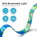 Cat Harness and Leash Set - Escape Proof Adjustable Cat Harness, Comfortable Soft Lightweight, Use Safe & Easy, Walking Travel Kitten Harness for Small Medium Large Cats (Hawaii Green)