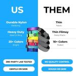 Blueberry Pet Essentials Matching Harness, Collar & Leash Set in Lavender, Adjustable Nylon for Medium & Large Breeds