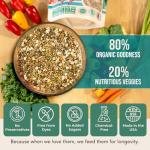 Flocksentials Organic Parakeet Food - No Fillers, Fatty Seeds, or Dyes - Budgies, Lovebirds & Parrotlets - Premium Human Grade Seed Mix, Grain & Wholesome Veggies – Made in USA (2 lbs)