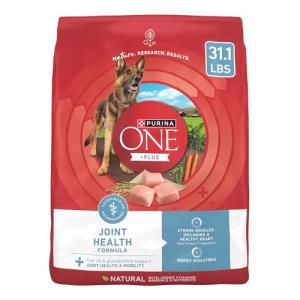 Purina ONE Plus Joint Health Formula Natural With Added Vitamins, Minerals and Nutrients Dry Dog Food - 31.1 lb. Bag
