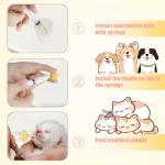 Xuanda Mini Pet Feeding Bottle and Syringes with Nipples for Small Cat Dog Animals,Kittens, Puppies, Rabbits, Small Animals, Squirrel (Model 5)