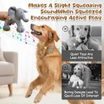 Pet Lori Linen SafariCompanions Dog Toys, Sturdy Linen Fabric, Indestructible Stuffed Toy for Small Medium Dogs (Elephant)