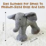 Pet Lori Linen SafariCompanions Dog Toys, Sturdy Linen Fabric, Indestructible Stuffed Toy for Small Medium Dogs (Elephant)