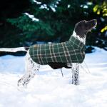 Reversible Waterproof Winter Dog Coat - Green Plaid