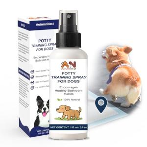 Potty Training Spray for Dogs – 5 fl oz /150ml Dog Pee Training Aid for Puppies & Adults Dogs– Helps Guide Dog to Pee Pads or Designated Areas – Safe Plant-Based Attractant for Indoor & Outdoor Use