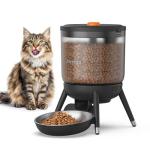 Invengo Automatic Cat Feeder with Timed Food Dispenser, One-Touch Feeding, Dual Power Supply, Anti-Bug Design, Visible 3L Hopper – Automatic Pet Feeder for Cats and Small Dogs