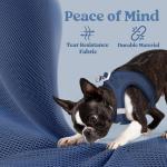 rabbitgoo Small Dog Harness, Step-in Soft Mesh Puppy Vest with Safety Buckle, Breathable Reflective Pet Harness for Small Sized Dogs, Navy Blue S