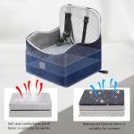 Dog Car Seat for Small/Medium Dogs, Dog Booster with Thick Memory Foam Two Layers of Elevated Cushion, Fully Detachable and Washable, Pet Booster Seat for Travel Accessories