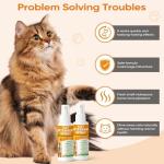 Cat Deterrent Spray 2 Pack, Natural Non-Toxic Plant Based Anti-Scratch & Anti-Marking Spray for Cats & Kittens, Orange Scent Pet Training Aid, Safe for Pets, Indoor Outdoor Furniture, Protector