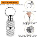 YIUIRUOI 8 Pieces of Pet Identity Address Pendant, Anti-Lost Tag Tube, Pet Id Tag.