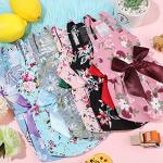 Frienda 6 pcs Dog Dresses Girls Dog Clothes Floral Cute Princess Bowknot Puppy Dresses Pet Cat Clothes Skirts Rosette Summer Outfits Apparel for Chihuahua Yorkies Female Small Cat Pets Kitten(S)