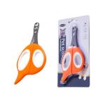 Cat Nail Clipper Cat Nail Trimmer Pet Nail Clippers Cat Claw Clipper Safety Guard Small Animals Nail Clippers with Hole Professional Grooming Tool for Puppy, Kitten, Dog, Rabbits Sharp & Safe (Orange)