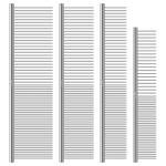 WRW Stainless Steel Dog Combs [4 Pcs], Groom Like a Professional, Coarse Pet Butter Comb for Dog ＆ Cat, Rounded Corners Prevent Friction and Breakage, 4 Sizes of Steel Teeth Fit Most Pet Fur