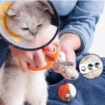 Cat Nail Clipper Cat Nail Trimmer Pet Nail Clippers Cat Claw Clipper Safety Guard Small Animals Nail Clippers with Hole Professional Grooming Tool for Puppy, Kitten, Dog, Rabbits Sharp & Safe (Orange)