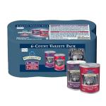 Blue Buffalo Wilderness High Protein Beef and Chicken & Salmon and Chicken Wet Dog Food Variety Pack for Adult Dogs, Grain-Free, 12.5 oz Cans (6 Pack)