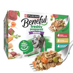 Purina Beneful High Protein, Gravy Wet Dog Food Variety Pack, Chopped Blends - (Pack of 12) 10 oz. Tubs