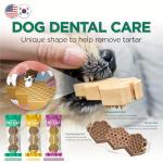 DR.PETRA PETZZLE Honeycomb Dental Plus Dog Dental Chews, Treats, Dog Teeth Cleaning, Dental Care Snacks - Tartar & Breath Care Formula (Manuka Honey Flavor), 14 Treats (4.45 oz.)