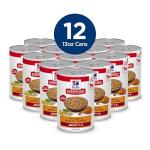 Hill's Science Diet Adult 1-6, Adult 1-6 Premium Nutrition, Wet Dog Food, Chicken & Barley Loaf, 13 oz Can, Case of 12