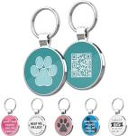 MYLUCKYTAG QR Code Dog ID Tags - Pet Online Profile - Scan QR Receive Instant Location Alert Email