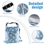 2Packs Dog Travel Bag,10 lb Dog Food Storage Container, Large Capacity Pet Travel Accessories, Reusable Dogs Food Carrier for Camping with 2Packs Collapsible Dogs Bowls,Perfect for Camping Trip