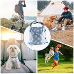 2Packs Dog Travel Bag,10 lb Dog Food Storage Container, Large Capacity Pet Travel Accessories, Reusable Dogs Food Carrier for Camping with 2Packs Collapsible Dogs Bowls,Perfect for Camping Trip