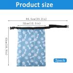 2Packs Dog Travel Bag,10 lb Dog Food Storage Container, Large Capacity Pet Travel Accessories, Reusable Dogs Food Carrier for Camping with 2Packs Collapsible Dogs Bowls,Perfect for Camping Trip