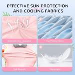 AXIIJGL Dog Cooling Vest with D-Ring Dog Tshirt Sun Protection Small Puppy Clothes for Girls Boys Stretchy Shirts for Dogs Lightweight Breathable Shirt French Bulldog Frenchie Dachshund Clothes