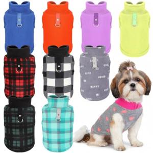 Reginary 10 Pack Large Dog Fleece Sweaters