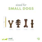 Benebone Small 4-Pack Dog Chew Toys for Aggressive Chewers, Made in USA, 30lbs and Under