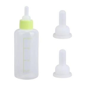Kitten Bottle Feeding Kit, Professional Kitten Nursing Bottle with Nipple & Cleaning Brush Newborn Pet Feeding Supplies for Baby Cat Puppies Rabbits & Small Animals