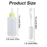 Kitten Bottle Feeding Kit, Professional Kitten Nursing Bottle with Nipple & Cleaning Brush Newborn Pet Feeding Supplies for Baby Cat Puppies Rabbits & Small Animals