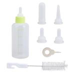 Kitten Bottle Feeding Kit, Professional Kitten Nursing Bottle with Nipple & Cleaning Brush Newborn Pet Feeding Supplies for Baby Cat Puppies Rabbits & Small Animals
