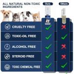 JAMBOS 2 Bottles Cat Deterrent Spray – Natural, Non-Toxic Anti-Scratch Spray for Cats & Kittens – Indoor & Outdoor Pet Training Aid – Furniture & Carpet Protector (Blue, M)