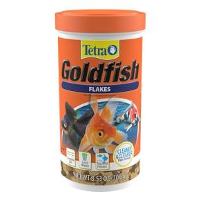 Tetra Goldfish Flakes, Nutritionally Balanced Diet for Aquarium Fish, Vitamin C Enriched Flakes, 3.53 oz
