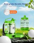 Dog Water Bottle Portable Bowls - 77oz Large Travel Water Bowl Dispenser for Dogs, Pet Camping Beach Essentials Traveling Car Park Accessories, Leak Proof Pet Drinking Dispenser On The Go, Green