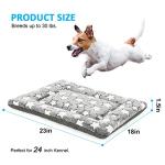Kigmmro Dog Bed Mat, Reversible Dog Crate Pad for Medium Small Dogs, Portable and Soft Pet Bed Mat, Machine Washable Pet Bed Pad for 24-inch Kennel