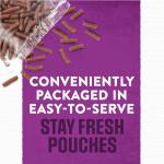 Purina Moist and Meaty Dog Food Chopped Burger Soft Dog Food Pouches - 36 ct. Pouch