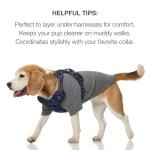 Pet Passion Toby II - The Perfect Tee, 3 Pack Short Sleeve Pet T-Shirt 100% Organic Cotton Tees Clothes for Small, Medium, Large Dogs​​, Navy Ombre, Small (10-25 lbs)