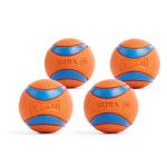 Chuckit! Ultra Ball Dog Toy - Medium Bouncy Fetch Balls For Dogs 20-60 lbs - Made from Durable Rubber - Floating Water Pet Toys - Size Medium - 2.5-inch Diameter - Pack of 4