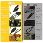 XiaZ 6FT Dog Leash with Comfortable Flat Collar and Soft Padded Handle,Nylon Reflective Double Handle No Pull Leash for Small Medium Large Dogs, Training Walking Running (Green)