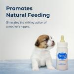Pet-Ag Nursing Kit - 2 oz - Promotes the Natural Feeding of Liquids to Baby Animals - Each Kit Includes 2 oz. Bottle with Cap, 5 Nipples & Cleaning Brush