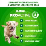 IAMS Proactive Health Large Breed Dry Dog Food, Adult Dry Dog Food for Large Breeds, Chicken, 15 lb.