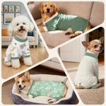 Glittme 4 Pack Dog Pajamas for Small Dogs Girl Boy, Soft Stretchy Puppy Onesies Jumpsuit, Breathable Pet Pjs Clothes for Sleeping & Anti-Shedding, Cute Doggy Apparel Vest