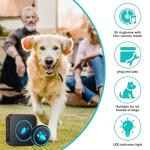 Dog Door Bell for Potty Training, Smart Wireless Doggie Doorbell to Go Outside, 1000 Feet Long Range with IP65 Waterproof Super-Light Touch Button, 60 Melodies & Adjustable Volume (2 Button)
