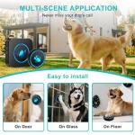 Dog Door Bell for Potty Training, Smart Wireless Doggie Doorbell to Go Outside, 1000 Feet Long Range with IP65 Waterproof Super-Light Touch Button, 60 Melodies & Adjustable Volume (2 Button)